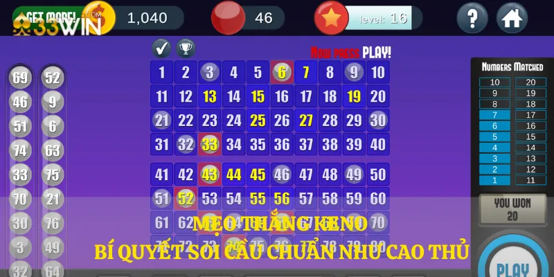 Mẹo thắng Keno - Bí quyết soi cầu chuẩn như cao thủ